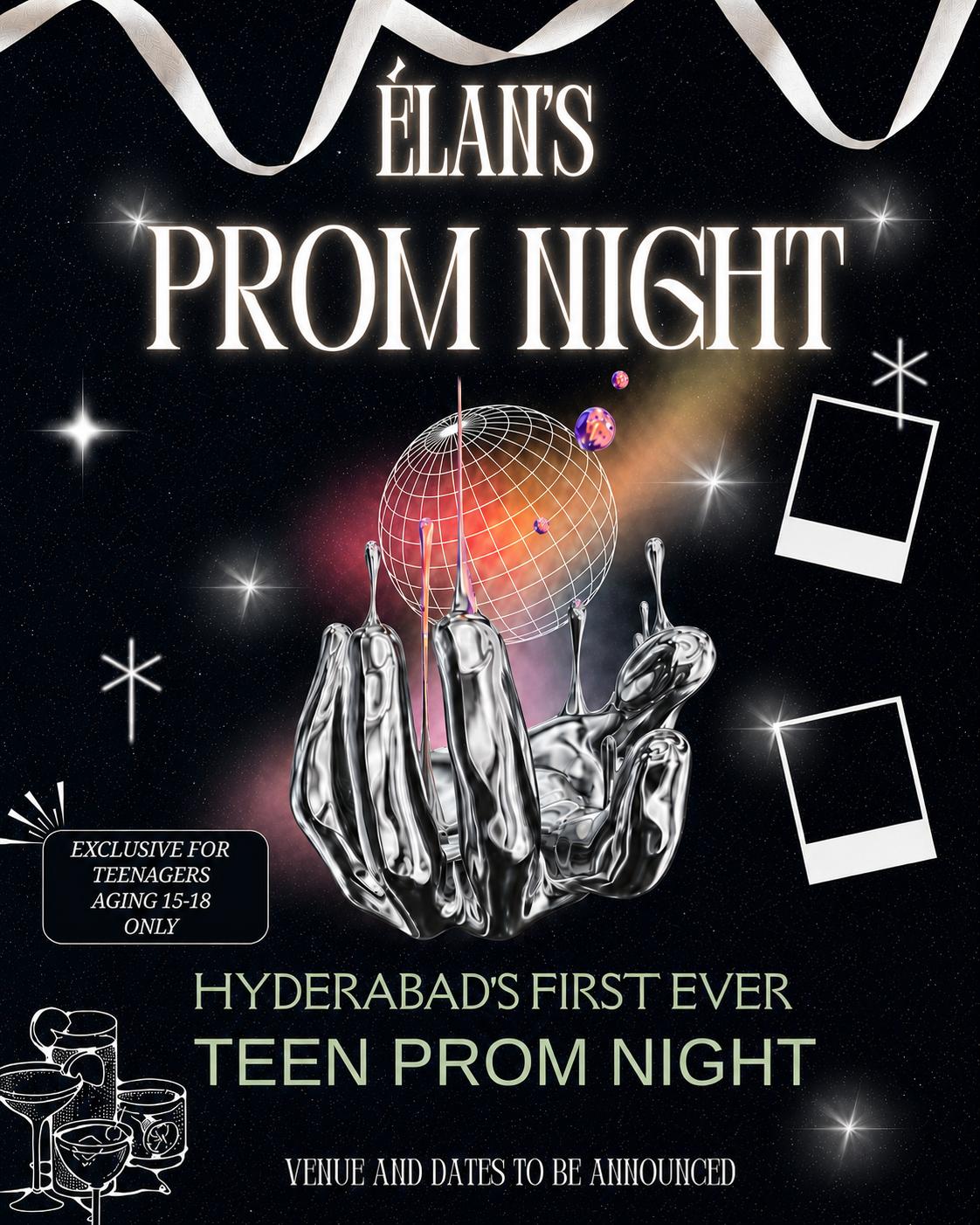 Élan's Prom Night poster for Hyderabad's first ever teen prom night